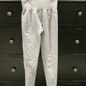 Bo+Tee Marled Biker Leggings, Lilac (XS)